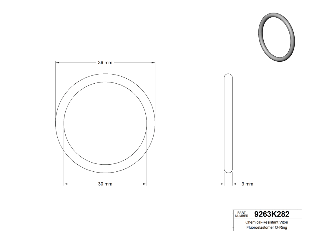 Technical drawing - 9263K282